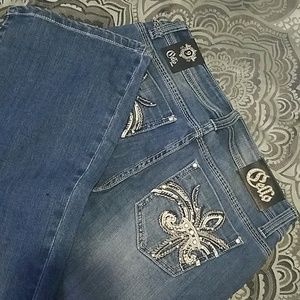 Crystal pocket jeans